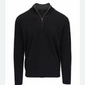KINROSS Long Sleeve 1/4 Zip Cashmere Sweater